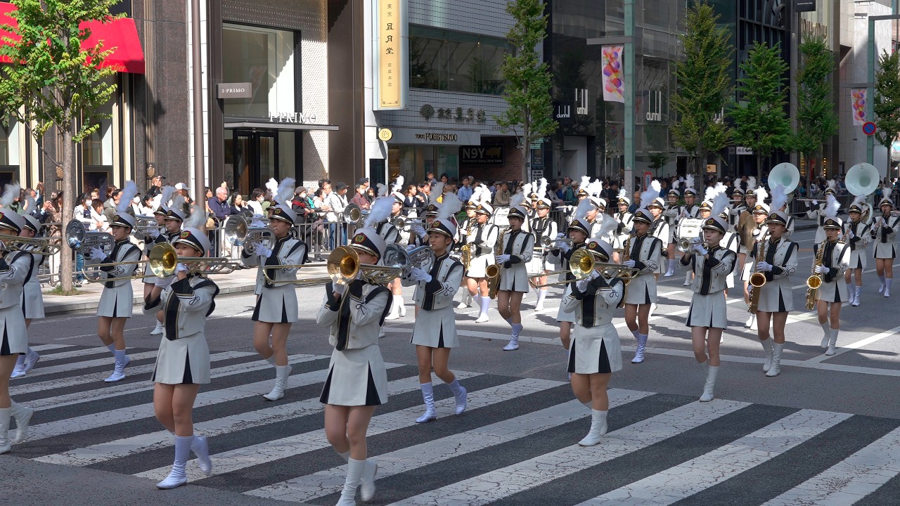 TOKYO: Traffic Safety Golden Parade 2024 - Autumn in Ginza | Japan