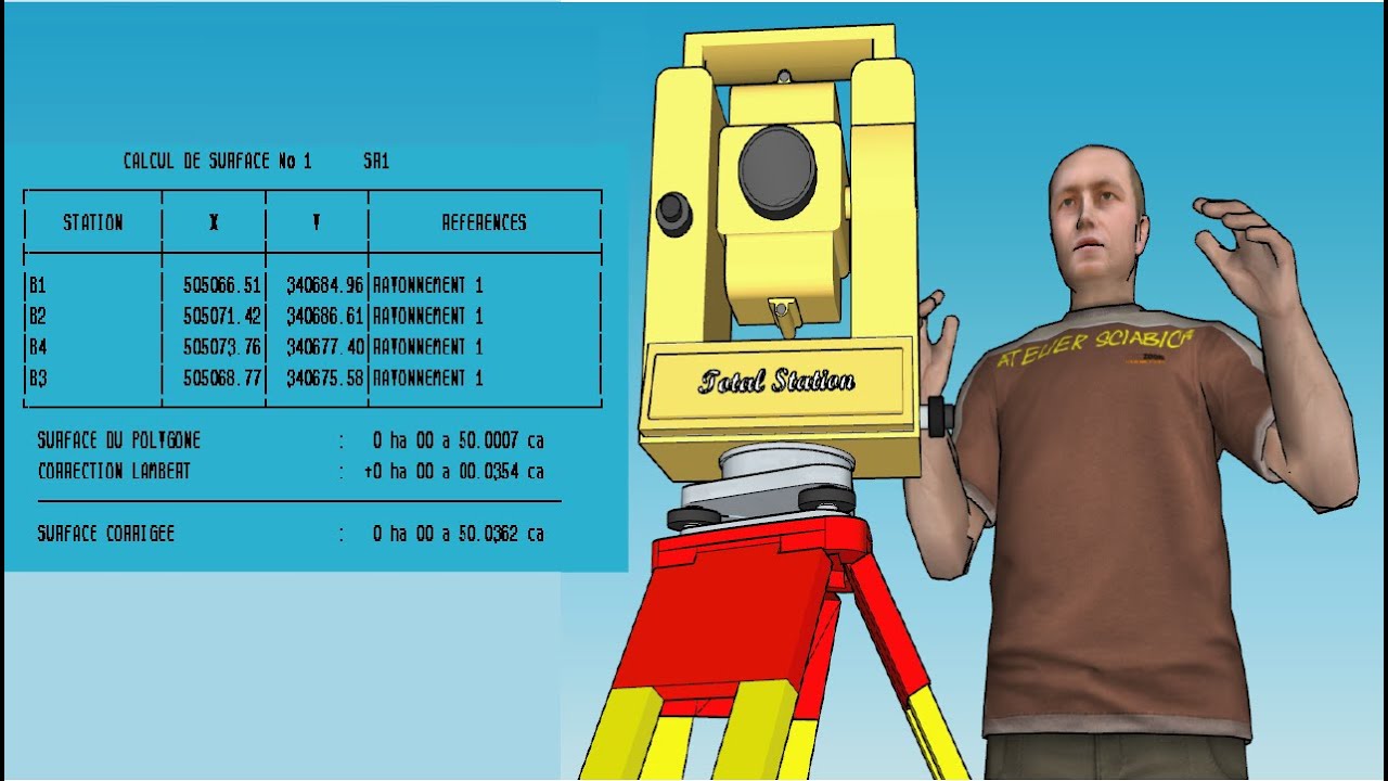 كيفية القيام بمسح طبوغرافي ميداني ثم حساب المعطيات باستعمال Topogen#12#