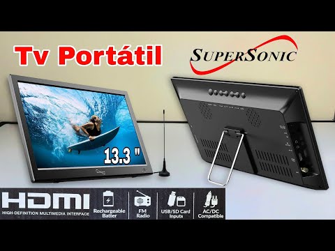TV Portátil Con Radio FM y Puerto HDMI Supersonic De 13.3 ¿ Es