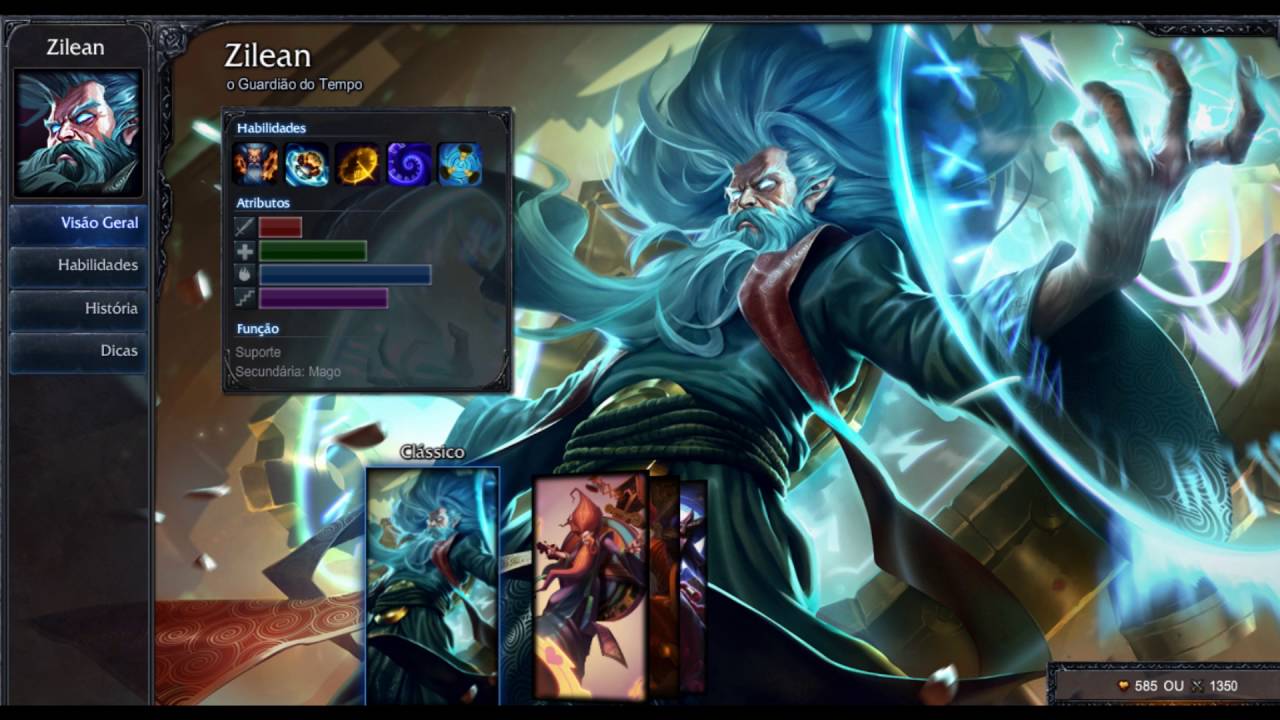 Zilean Runas Talentos e Skills Mid / Suporte - YouTube