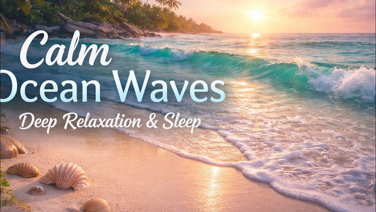 Calm Ocean Waves  Deep Relaxation & Stress Relief  Peaceful Sea Sounds for Sleep, Study & Meditation