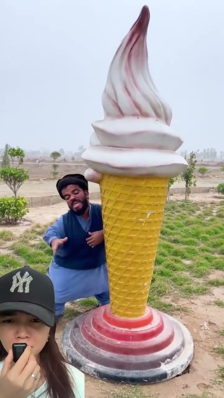 ES KRIM JUMBO BERAT BANGET GAK BISA ANGKAT ⁉️#shorts #icecream #funny #food