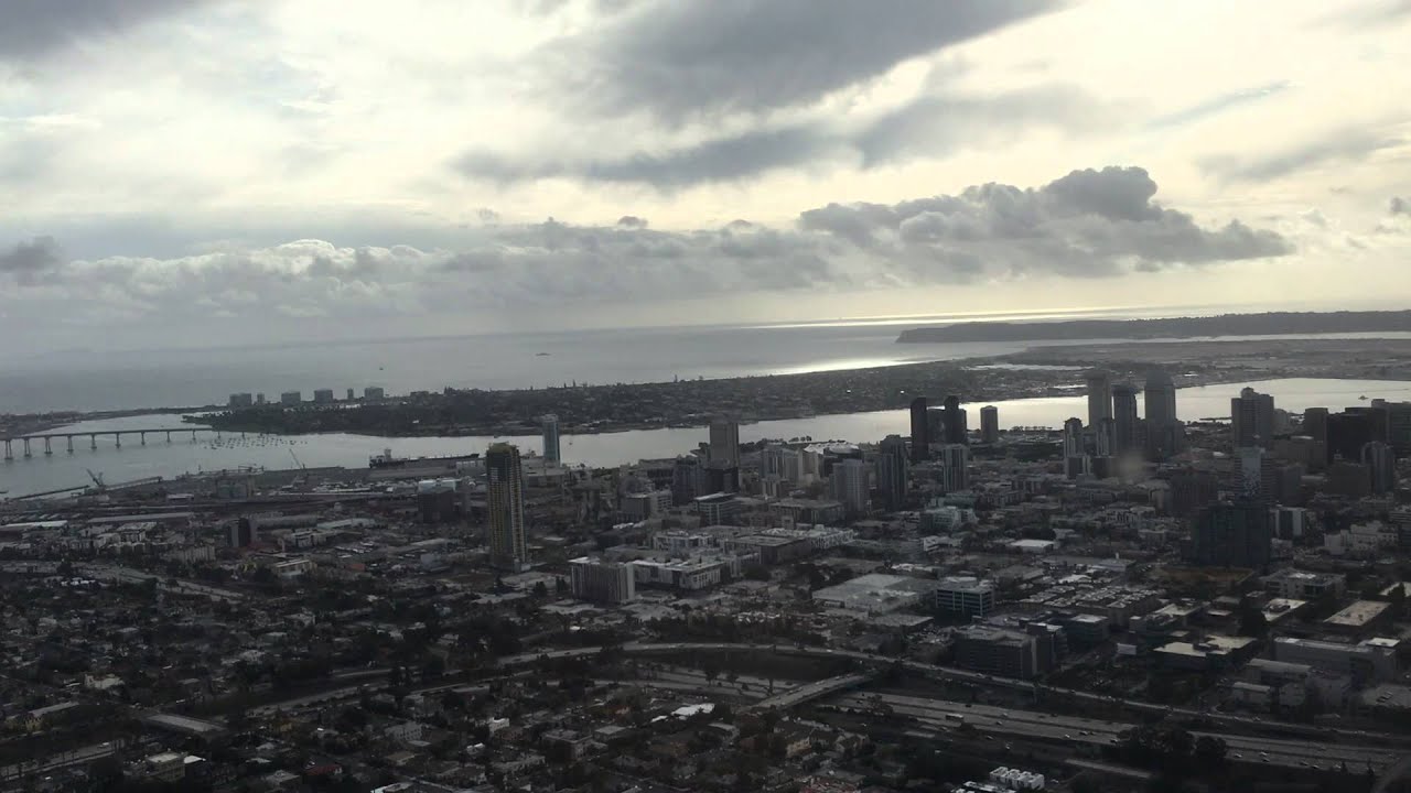 Flying into San Diego Airport YouTube