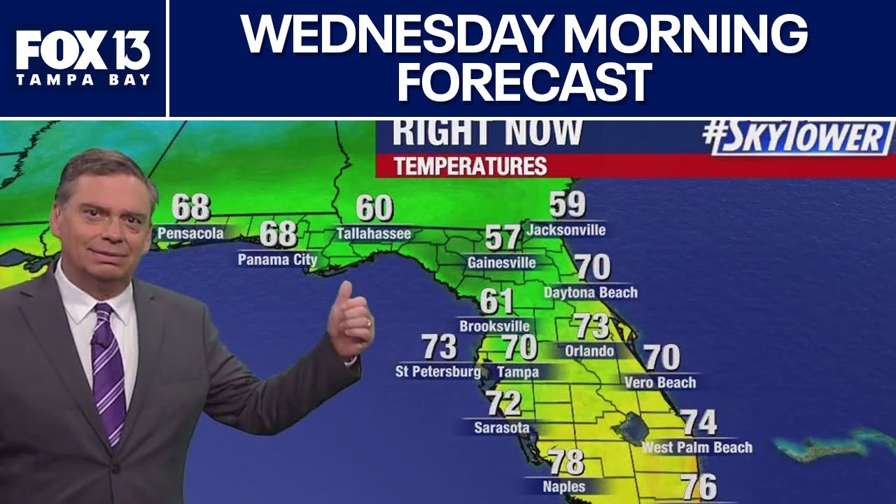 Tampa Weather | Wednesday morning forecast