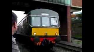 Class 101 DMU leaving Bury Bolton Street, East Lancashire Railway
