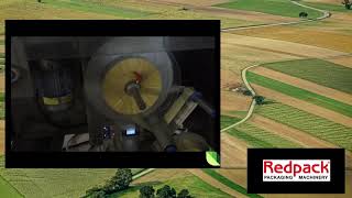 Redpack NTS flowrapping Rhubarb in Germany 46 pieces per minute.