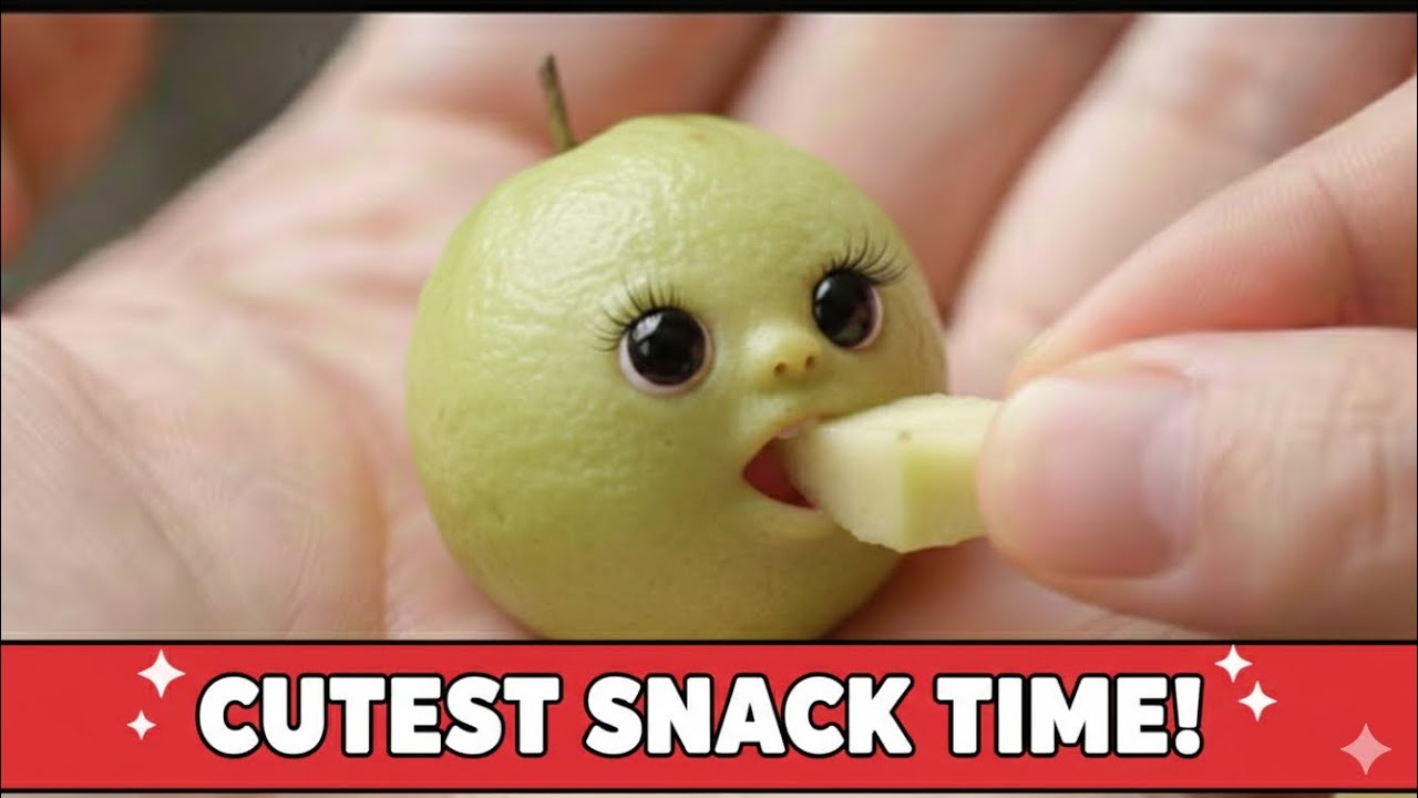 Ye Phall (Fruit) Bolta Bhi Hai?! 😱 | Cutest Snack Time Ever! 🍐✨ 