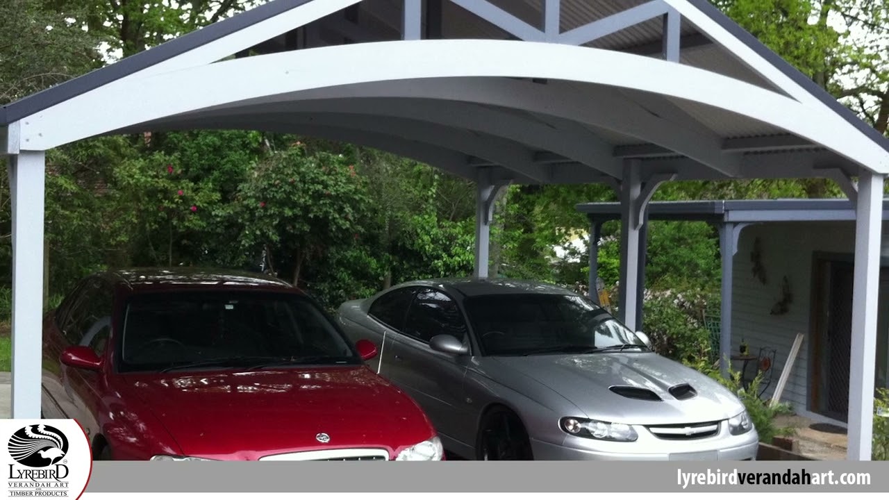 Freestanding Timber Carport Kits - Lyrebird Enterprises