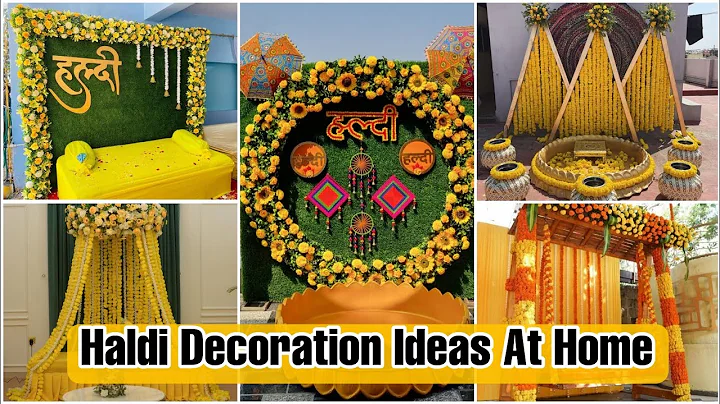 30+haldi decoration ideas at home|haldi decoration ideas|haldi backdrop ideas at home|haldi backdrop