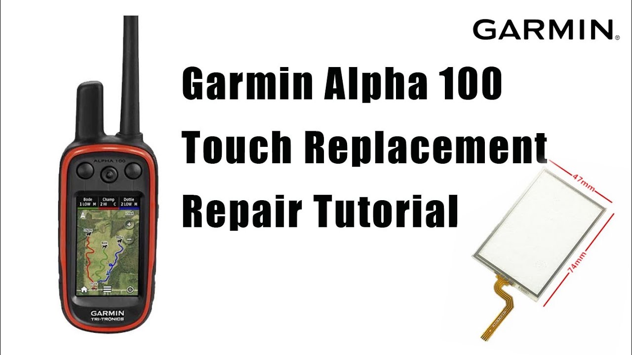  Screen Replacement for Garmin Alpha 100 Hound Tracker