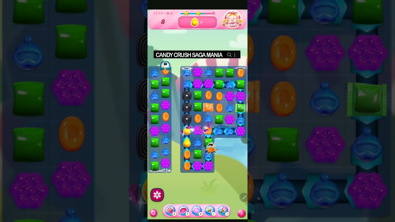 Candy Crush Saga Level 1114 NO BOOSTERS ✅🔄 Mastery on the First try™ Combolicious™ 14 Mr RACOON
