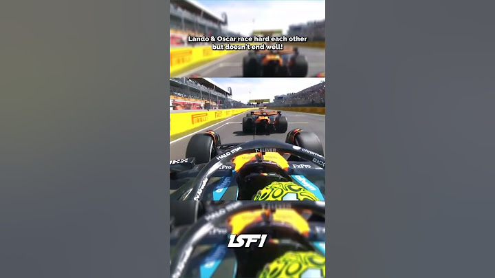 Lando & Oscar crash while racing hard during 2025 Canadian GP! #f1 #f12025
