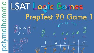 PrepTest 90 Game 1: Detective in a 2D Order Game // Logic Games [#27] [LSAT Analytical Reasoning]