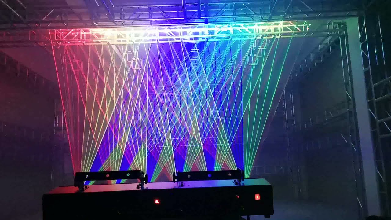 6 Head 12W Multicolor Laser Light Show