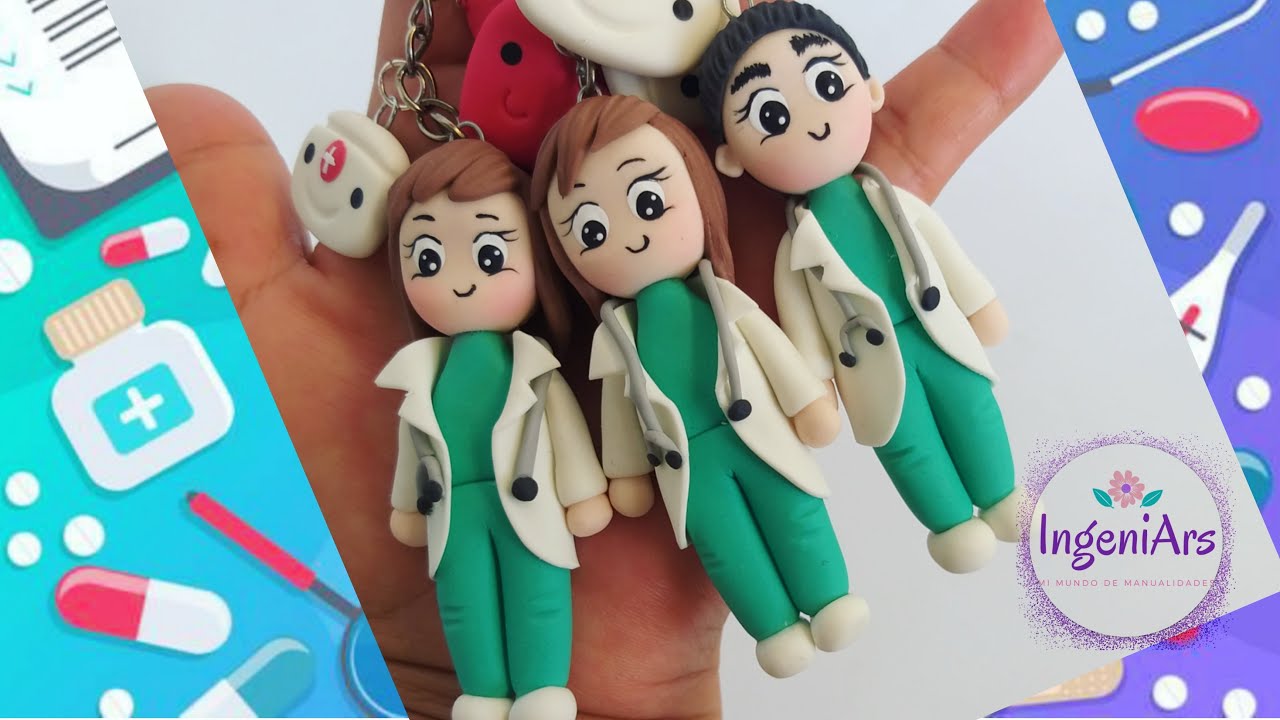 Apliques Médicos /Doctores en Pasta Flexible