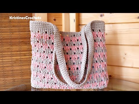 Easy Crochet Market Bag Pattern Tutorial