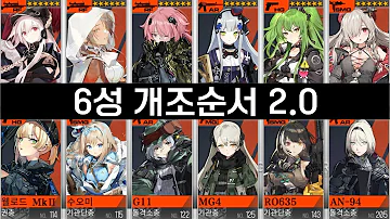 소녀전선 내 성능기준 6성 개조 순서 2 0ver 2023