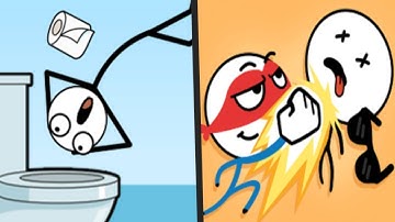 RAGDOLL JUMP vs ATTACK DRAW LINE - All Levels Satisfying STICKMAN Mobile Gameplay (Androdi/ios)