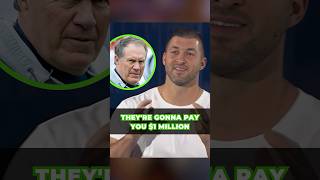 Tim Tebow Turned Down $1M Because of Bill Belichick 👀 #shorts #nba #nbahighlights #belichick