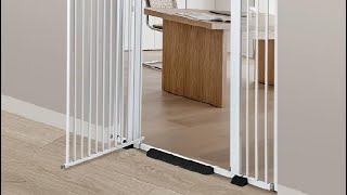 Ulifemate Extra Tall Pet Gate, Adjustable Width Pet Gate, No Drilling Pressure Mount Kit Review by Taylor Nave 106 views 2 months ago 1 minute, 47 seconds