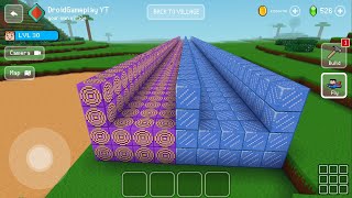 Ice Track Vs Trampoline Speed Battle - Block Craft 3d: Building Simulator Games for Free