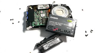 Casio digital camera removing stuck battery