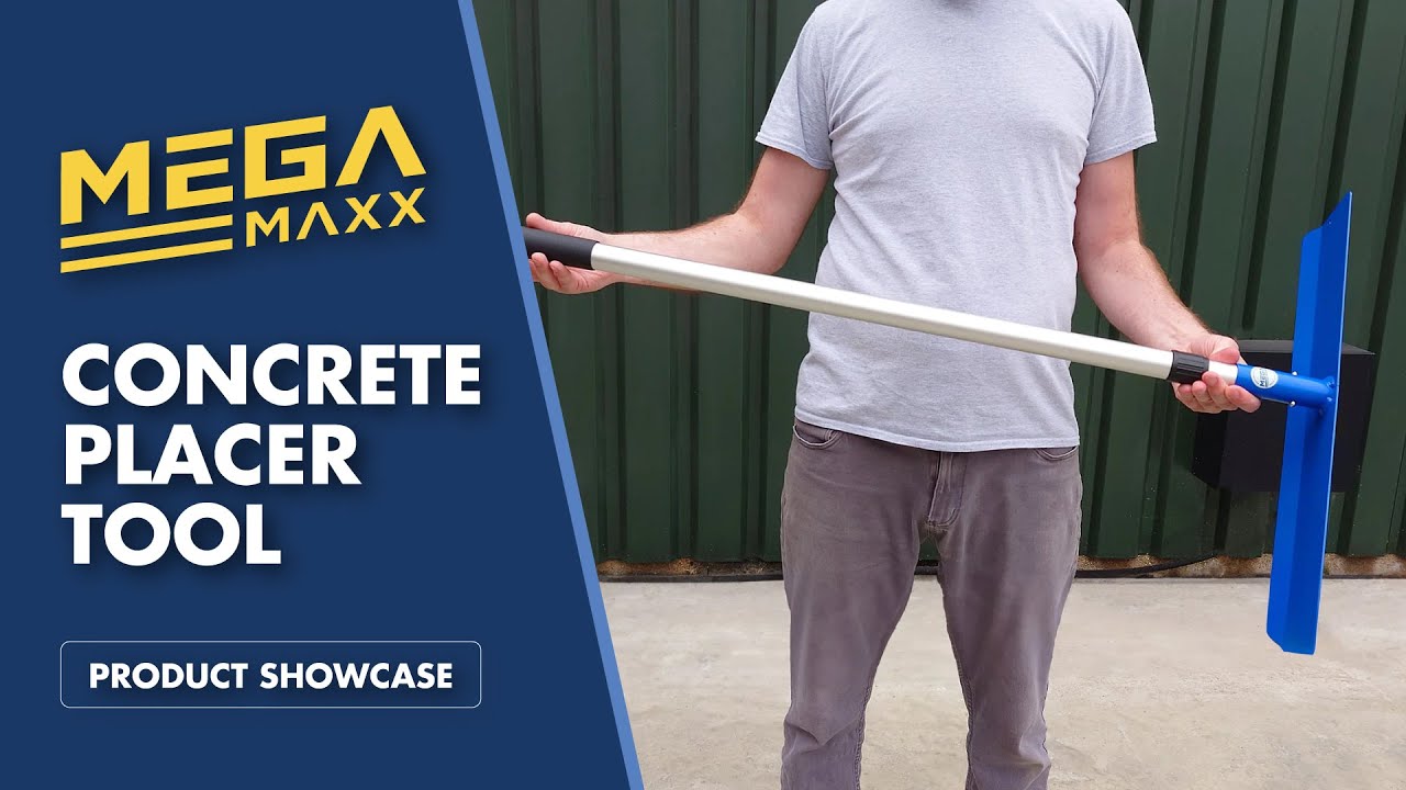 MegaMaxx UK™  | Concrete Tamping & Spreading Placer Tool With Telescopic Handle | ID028