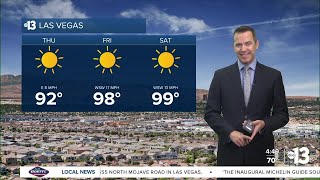 Upper 90s Tomorrow Triple Digits Sunday