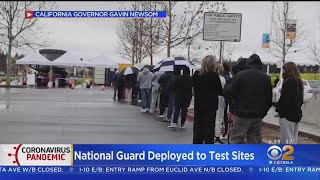 National Guard Deployed To COVID Testing Sites Across California