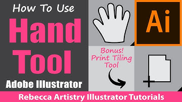 How to Use Hand Tool Adobe Illustrator/ Better Navigation, Faster Workflow! Bonus Print Tiling Tool!