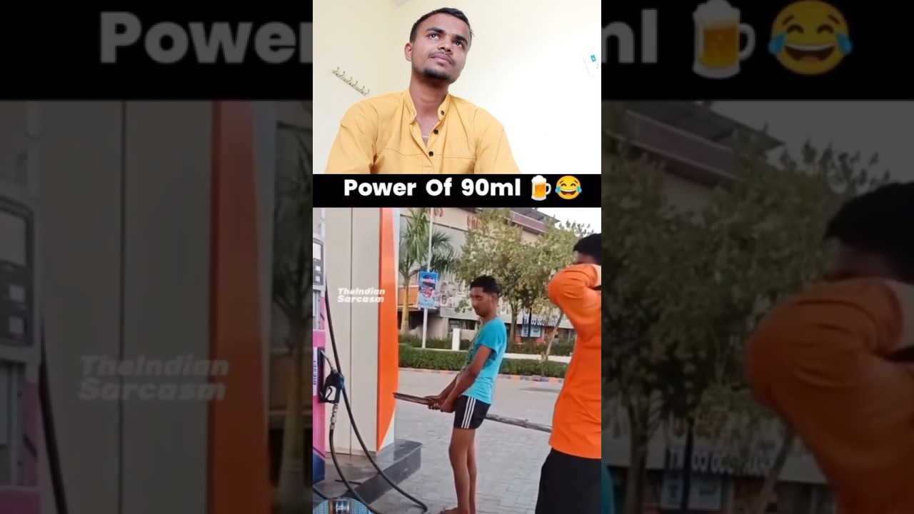 Power Of 90ml 🔥😂 | Reaction Funny Video | Funny Short Video | New Short Video | 