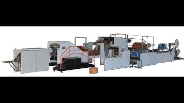 ZD F450QB Fully Automatic Twisted handles & Flat Handles paper bag making machine