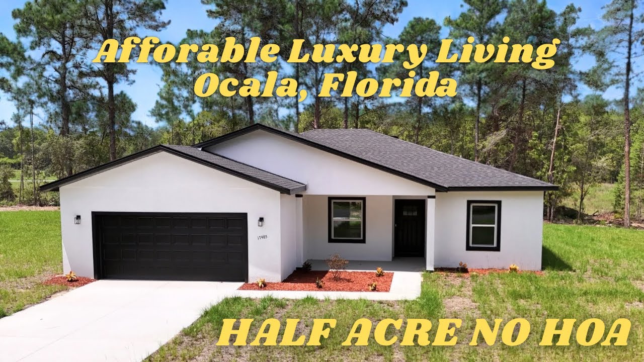 Tour This Brand New Home on a Half Acre Lot in Ocala, FL with NO HOA