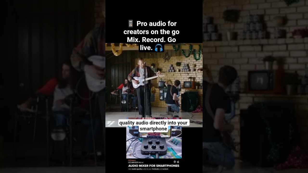 Pro audio for creators on the goMix.Record.Go live. 