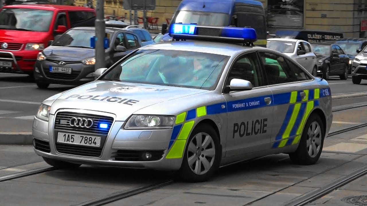 Audi A6 Hlídkový vůz Policie ČR Praha