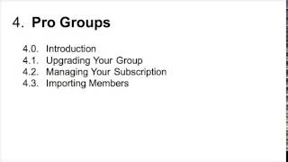 ActivateGood.org Pro Groups Web Tutorial - Video 1 - Introduction to Pro Groups
