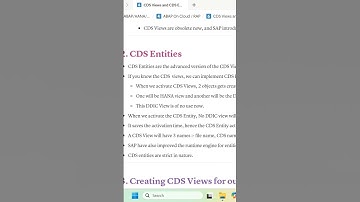 CDS Entities vs CDS Views
