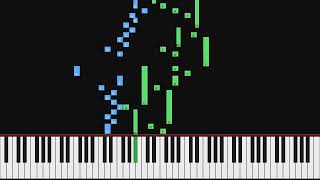 Johann Sebastian Bach - Sinfonia Nr. 8 F-Dur, BWV 794 | Piano Visualization