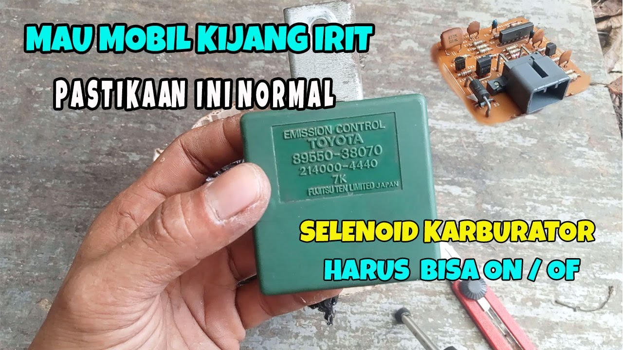BUAT IRIT MOBIL KIJANG NORMALKAN KEMBALI EMISION CONTROL MOBIL KIJANG