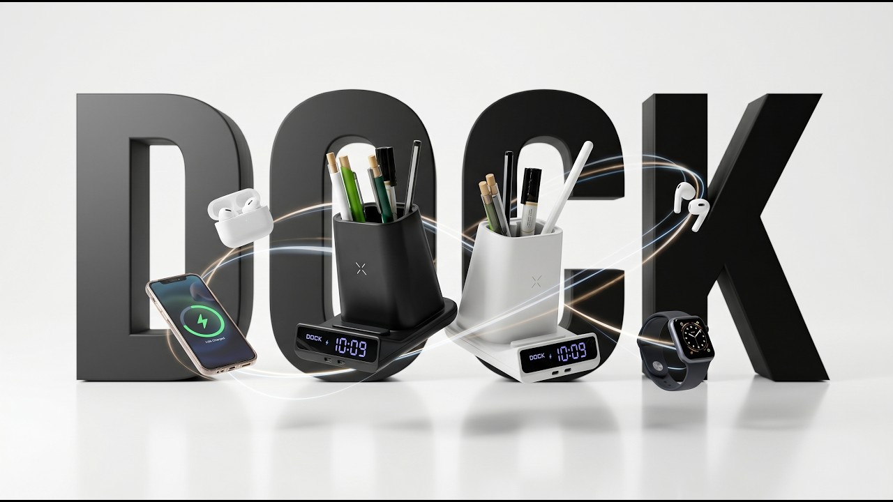FUZO DOCK Smart Desk Organizer with Charger