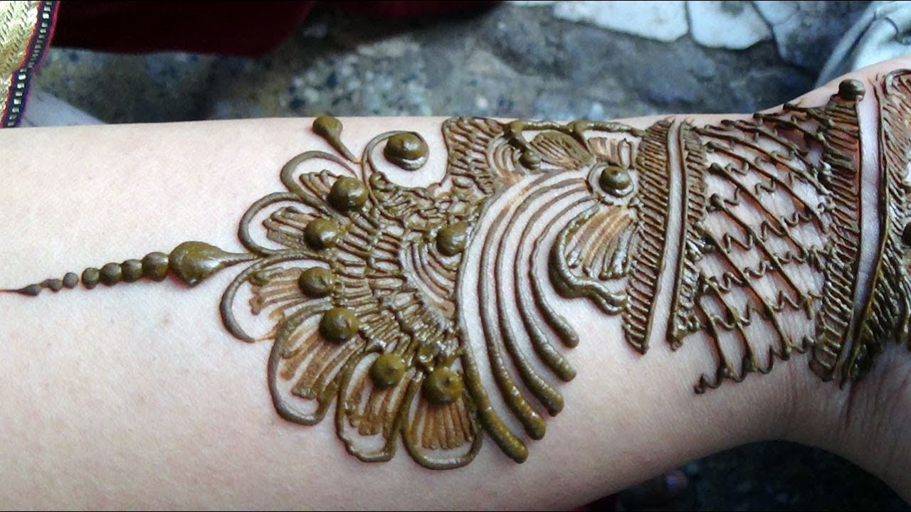 Indian Pakistani Beautiful Bridal Henna Mehendi Design Unique