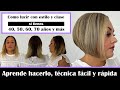 Aprende técnica de COLOR Y CORTE  CUBRE todas las #CANAS ,rejuvenece sin CIRUGÍA. RETOQUE en 4 meses