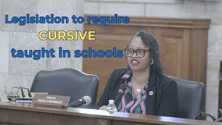 McKnight Bill To Require Cursive Instruction in Schools