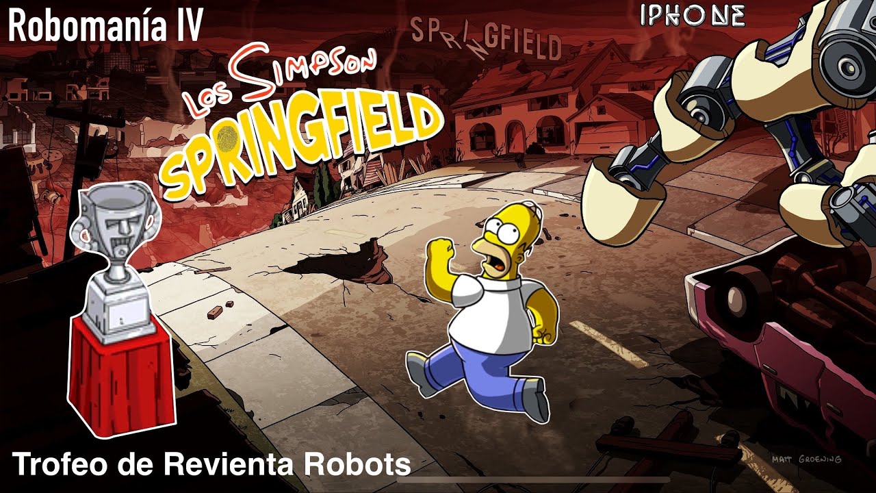 Springfield Tapped Out “La Rebelión de los Robots”: Trofeo de Revienta Robots