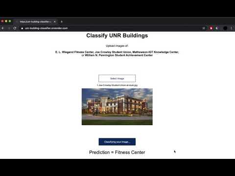 UNR Building Classifier - Web App Demo