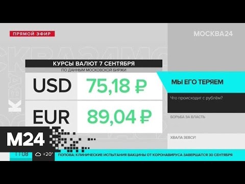 На открытии торгов выросли курсы доллара и евро - Москва 24