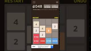 2048 puzzle with undo button