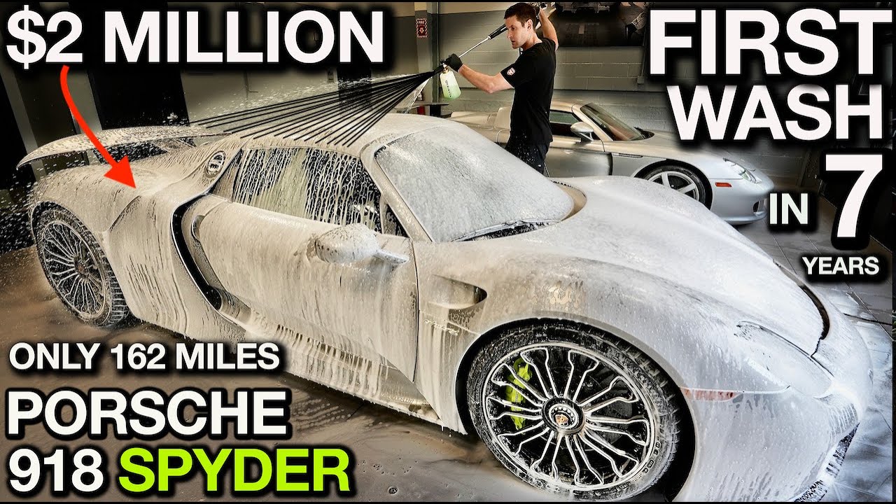 Porsche 918 Spyder First Wash in 7 Years Detail and Sell!