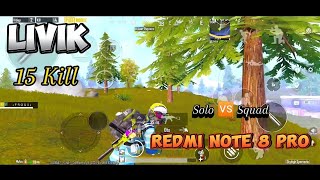 Solo vs Squad ⚡ Redmi Note 8 Pro 2024 | pubg gameplay