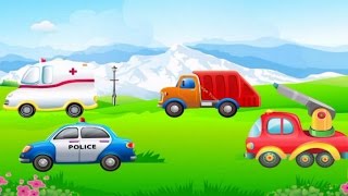 Fire truck, Ambulance, Police car, Gabage truck, Puzzle game for kids screenshot 4